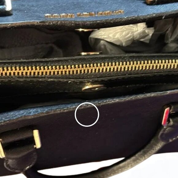 Michael Kors Savannah Medium Saffiano Leather Satchel PreLoved *See Description - Picture 9 of 13